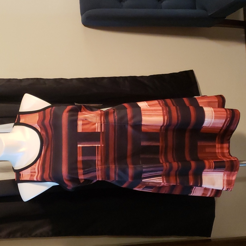 Red plaid dress